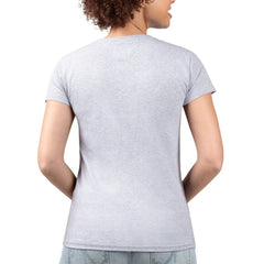 Boston Red Sox G-III 4Her by Carl Banks Women's Super-Slim Fit Lightweight Flowers Graphic V-Neck T-Shirt Heather Gray