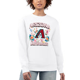 Arizona Diamondbacks G-III 4Her by Carl Banks Women's Flowers Graphic Pullover Sweatshirt White