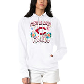 Cincinnati Reds G-III 4Her by Carl Banks Women's Flowers Graphic Pullover Hoodie White
