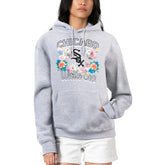 Chicago White Sox G-III 4Her by Carl Banks Women's Flowers Graphic Pullover Hoodie Heather Gray