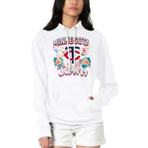 Minnesota Twins G-III 4Her by Carl Banks Women's Flowers Graphic Pullover Hoodie White