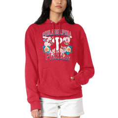 Philadelphia Phillies G-III 4Her by Carl Banks Women's Flowers Graphic Pullover Hoodie Red