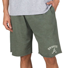 Atlanta Braves Concepts Sport Mainstream Tri-Blend Shorts Green