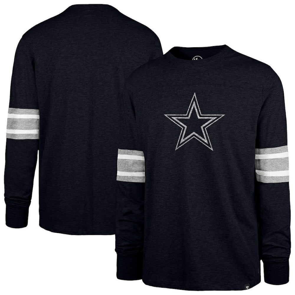 Dallas Cowboys '47 Premier Brex Long Sleeve T-Shirt - Navy on sale