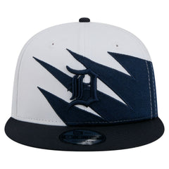 Detroit Tigers Jagged 9FIFTY Snapback Hat Navy/White