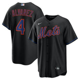 Francisco Alvarez New York Mets Alternate Replica Jersey Black