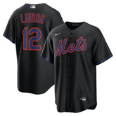 Francisco Lindor New York Mets Alternate Replica Jersey Black