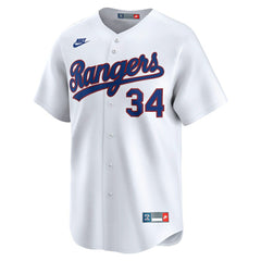Nolan Ryan Texas Rangers Throwback Cooperstown Collection Limited Jersey White