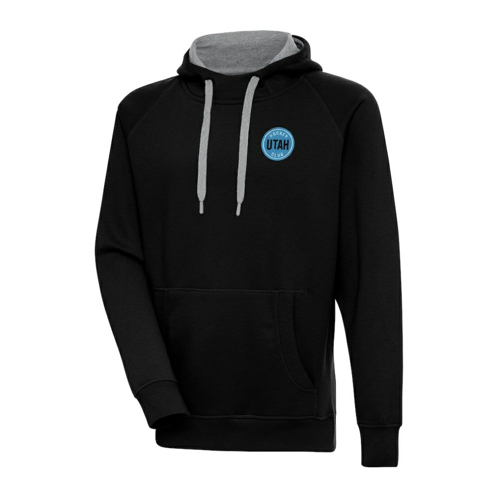 Utah Mammoth Antigua Victory Pullover Hoodie - Black Hoodies
