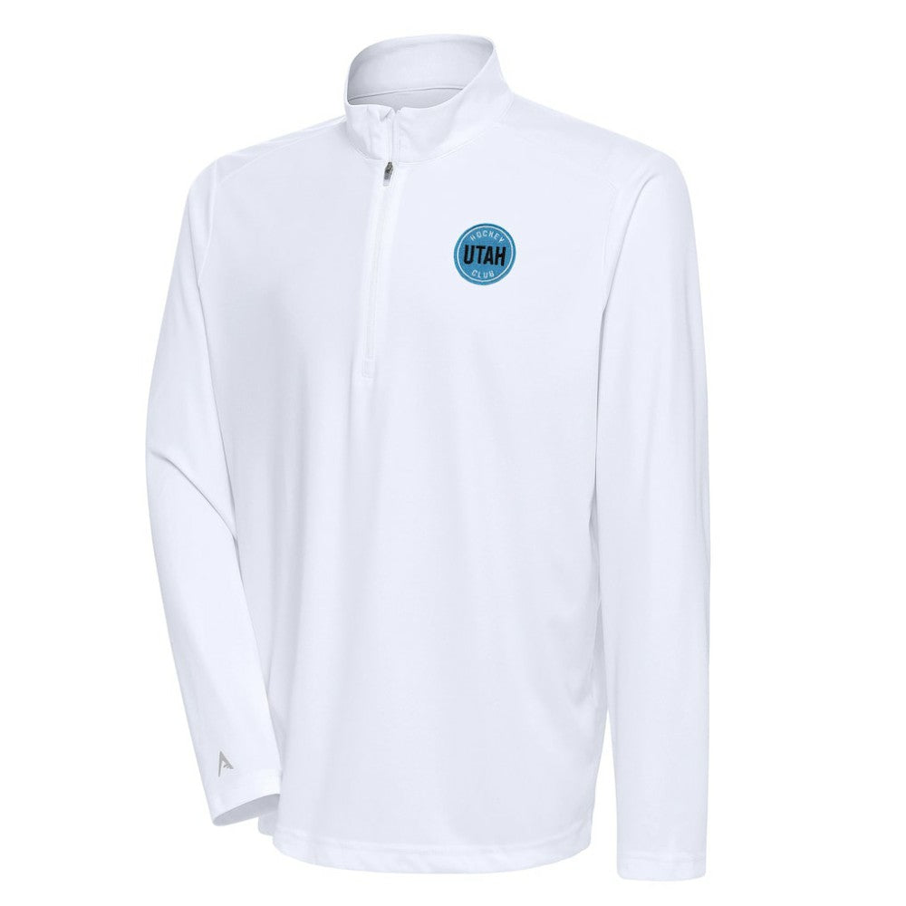 Utah Mammoth Antigua Tribute Quarter-Zip Pullover Top - White Pullover