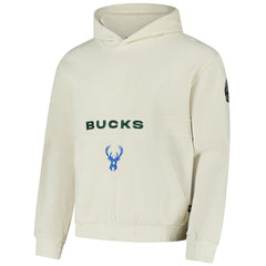 Milwaukee Bucks The Wild Collective Unisex Corduroy Tri-Blend Pullover Hoodie - Cream sale