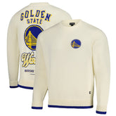 Golden State Warriors The Wild Collective Unisex Jacquard Knit Pullover Sweater sale - Cream for sale