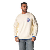 Philadelphia 76ers The Wild Collective Unisex Jacquard Knit Pullover Sweater - Cream on sale