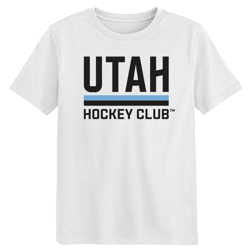 Utah Hockey Club Preschool Secondary Logo T-Shirt - White T-shirts