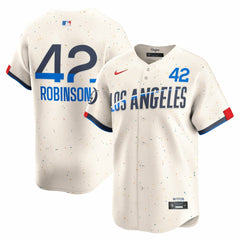 Jackie Robinson Los Angeles Dodgers City Connect Limited Player Jersey Cream