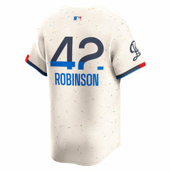 Jackie Robinson Los Angeles Dodgers City Connect Limited Player Jersey Cream