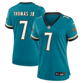 Brian Thomas Jr. Jacksonville Jaguars Women's Prowler Throwback Game Jersey - Teal on sale