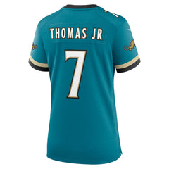 Brian Thomas Jr. Jacksonville Jaguars Women's Prowler Throwback Game Jersey - Teal on sale
