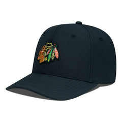 Chicago Blackhawks Levelwear Rise Flex Hat - Black Hats