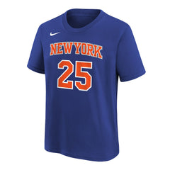 Mikal Bridges New York Knicks Youth Icon Name & Number T-Shirt - Blue cheap
