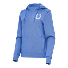 Indianapolis Colts Antigua Women's Justice Pullover Hoodie - Heather Royal cheap