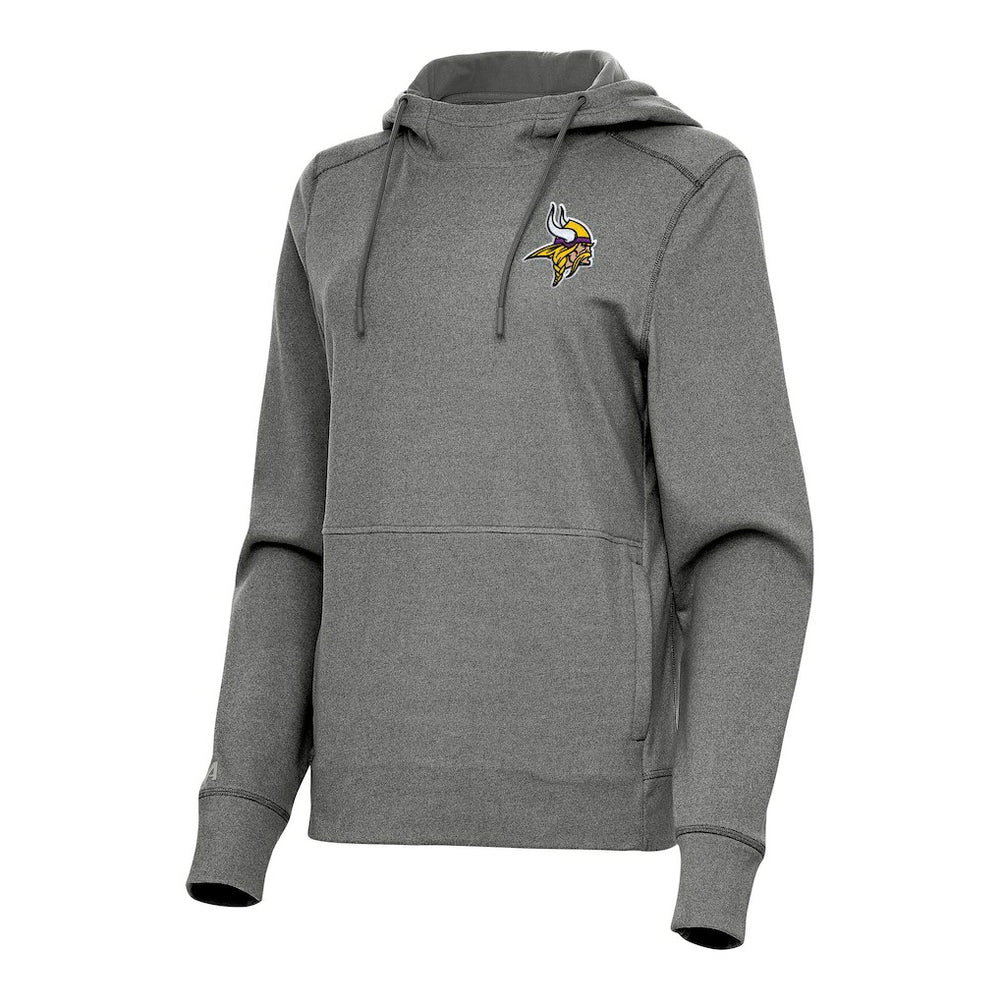 Minnesota Vikings Antigua Women's Justice Pullover Hoodie - Heather Black sale
