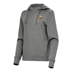 Minnesota Vikings Antigua Women's Justice Pullover Hoodie - Heather Black sale