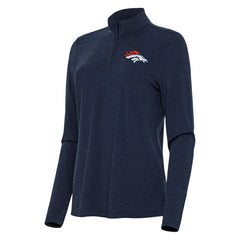 Denver Broncos Antigua Women's Bright Quarter-Zip Sweatshirt - Heather Navy online