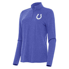 Indianapolis Colts Antigua Women's Bright Quarter-Zip Sweatshirt - Heather Royal for sale