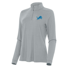 Detroit Lions Antigua Women's Intent Quarter-Zip Sweatshirt - Gray for sale