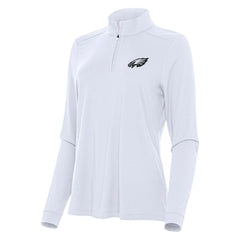 Philadelphia Eagles Antigua Women's Intent Quarter-Zip Sweatshirt - White cheap