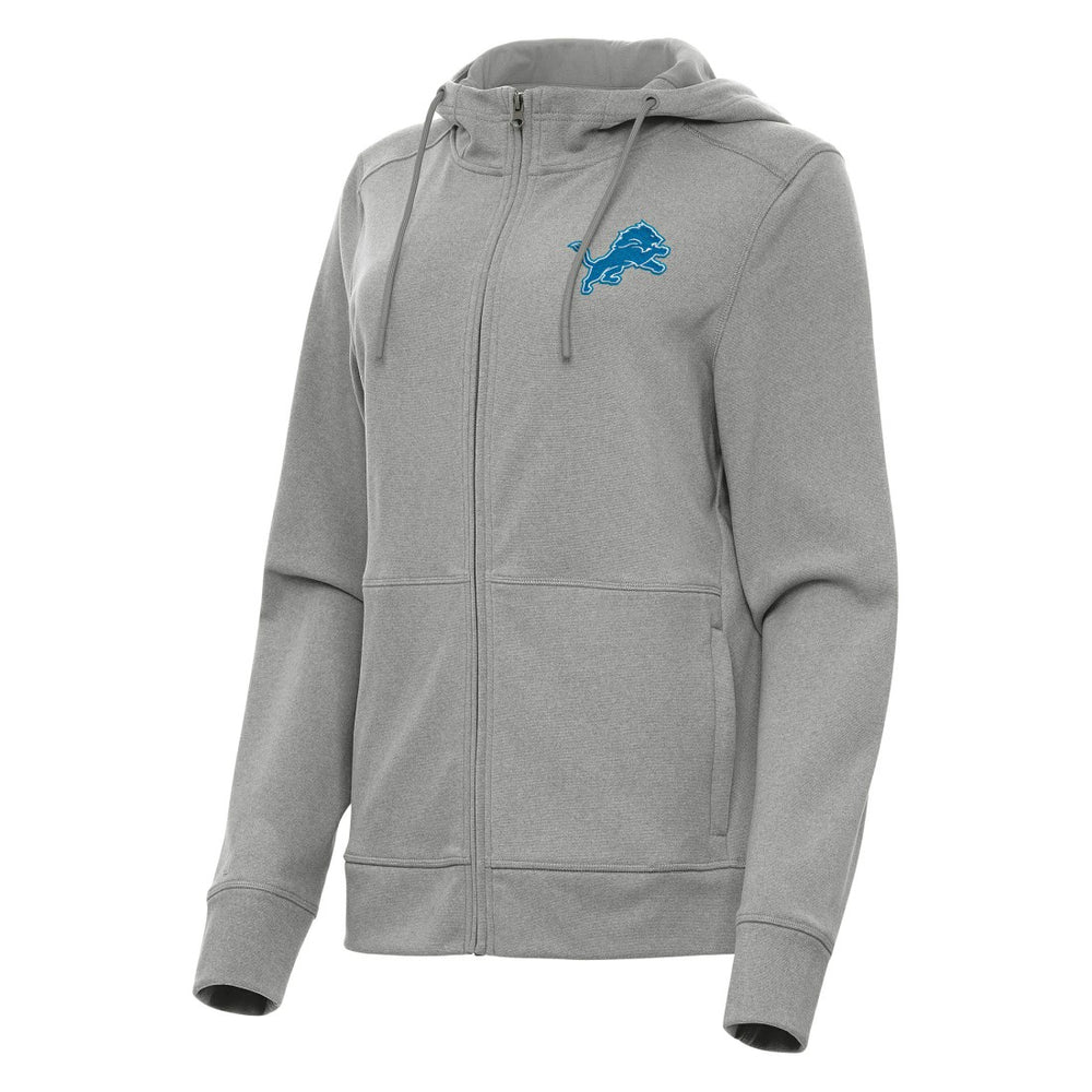Detroit Lions Antigua Women's Seeker Full-Zip Hoodie Jacket - Heather Gray on sale