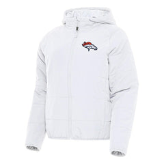Denver Broncos Antigua Women's Universe Full-Zip Hoodie Jacket - White discount