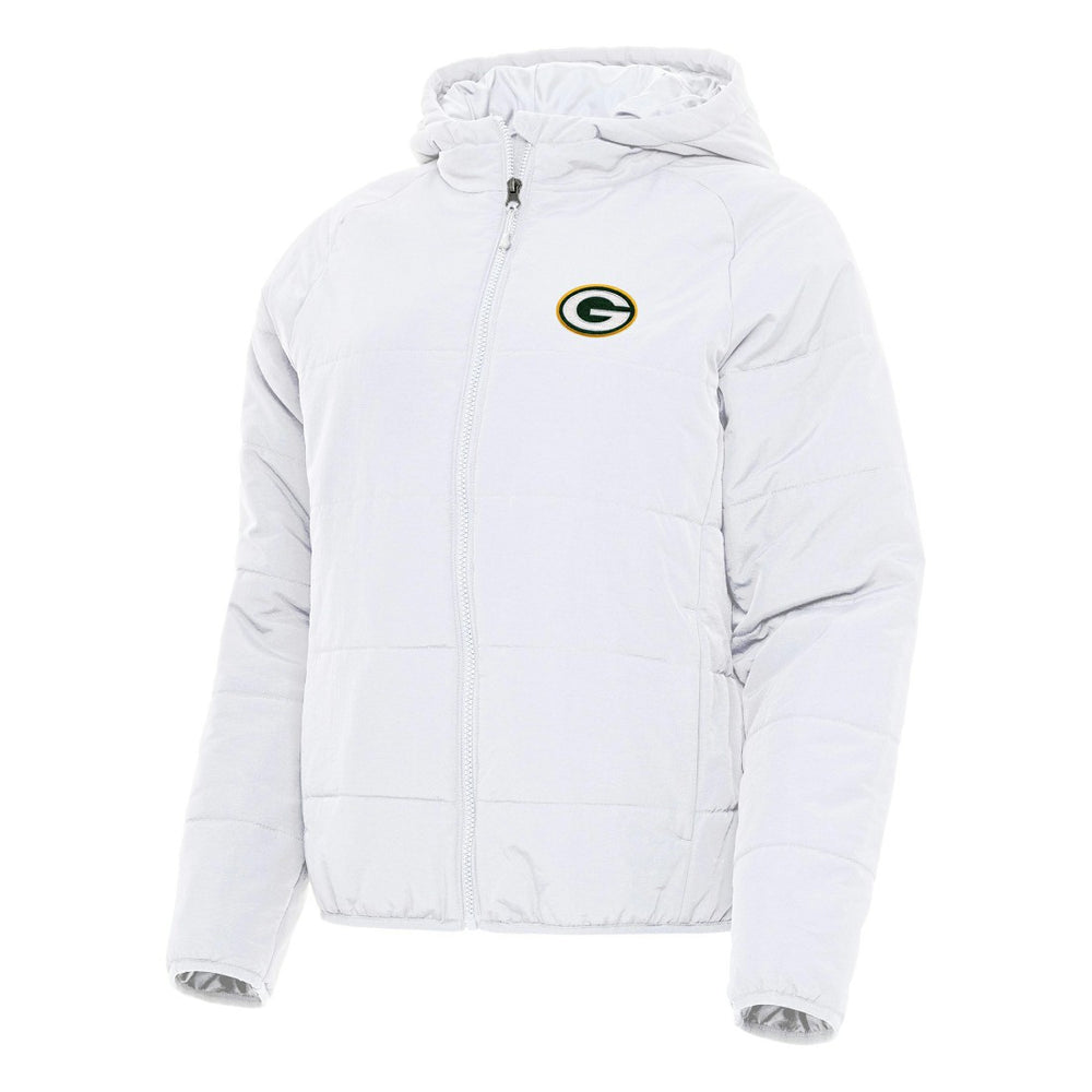 Green Bay Packers Antigua Women's Universe Full-Zip Hoodie Jacket - White sale