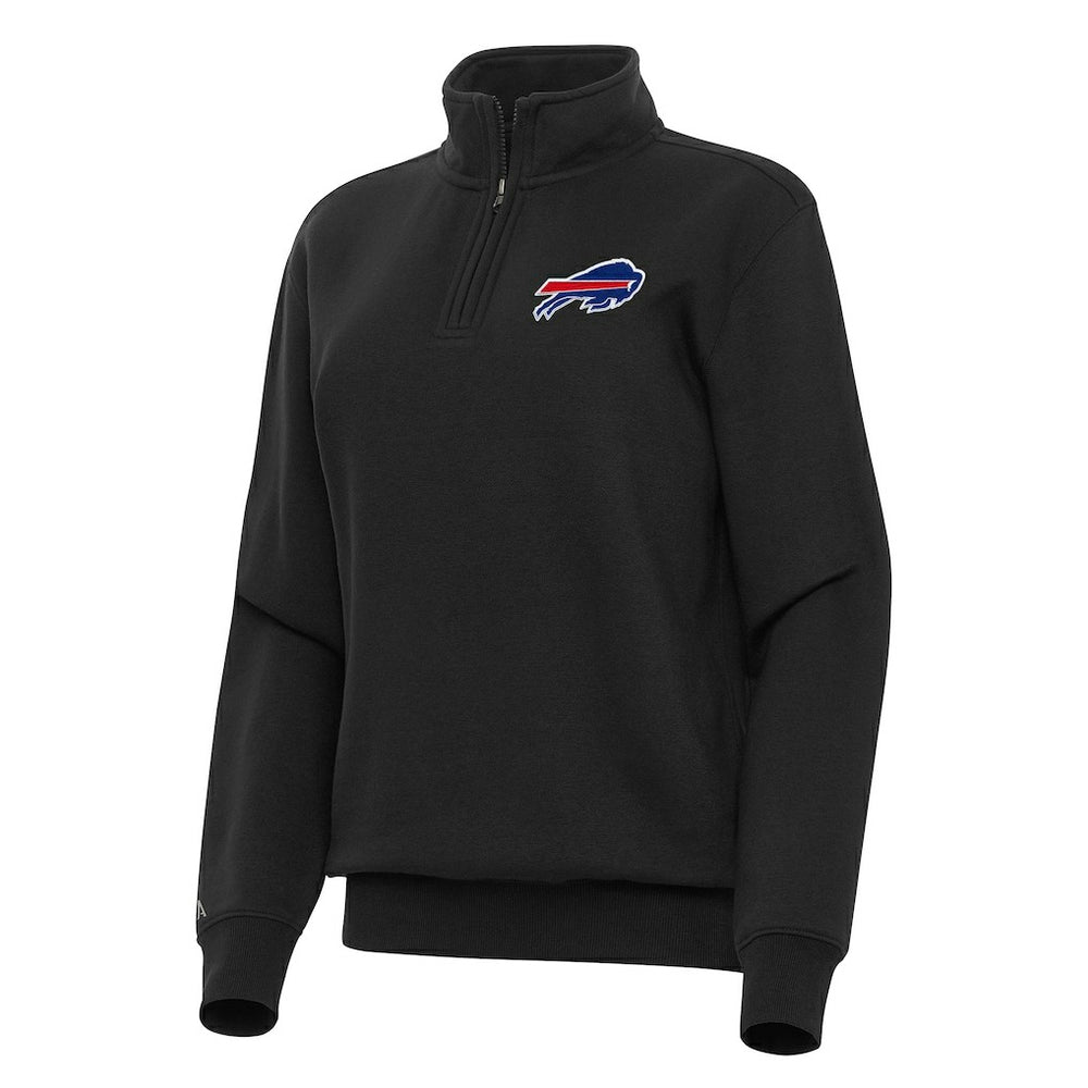 Buffalo Bills Antigua Women's Victory Quarter-Zip Top - Black sale