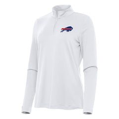 Buffalo Bills Antigua Women's Reprocess Quarter-Zip Top - White for sale