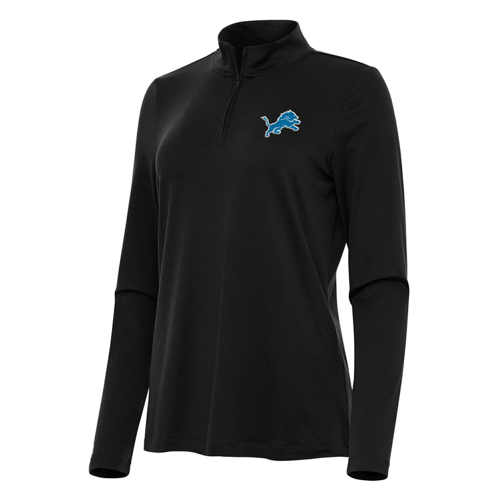 Detroit Lions Antigua Women's Reprocess Quarter-Zip Top - Black online