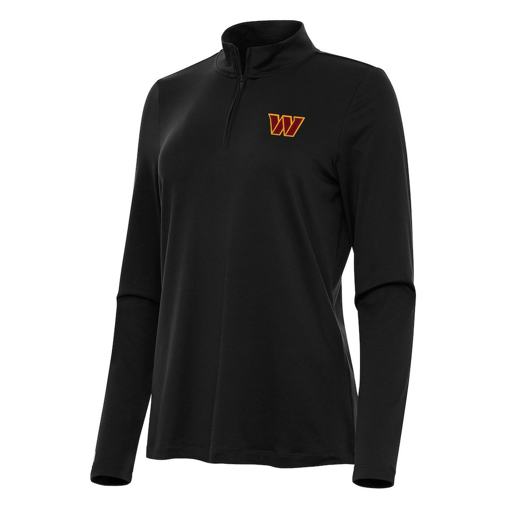 Washington Commanders Antigua Women's Reprocess Quarter-Zip Top - Black cheap