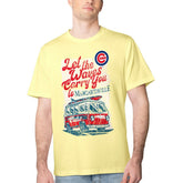 Chicago Cubs Margaritaville Bus Waves Graphic T-Shirt Yellow