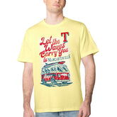 Texas Rangers Margaritaville Bus Waves Graphic T-Shirt Yellow