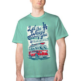 Los Angeles Dodgers Margaritaville Bus Waves Graphic T-Shirt Mint