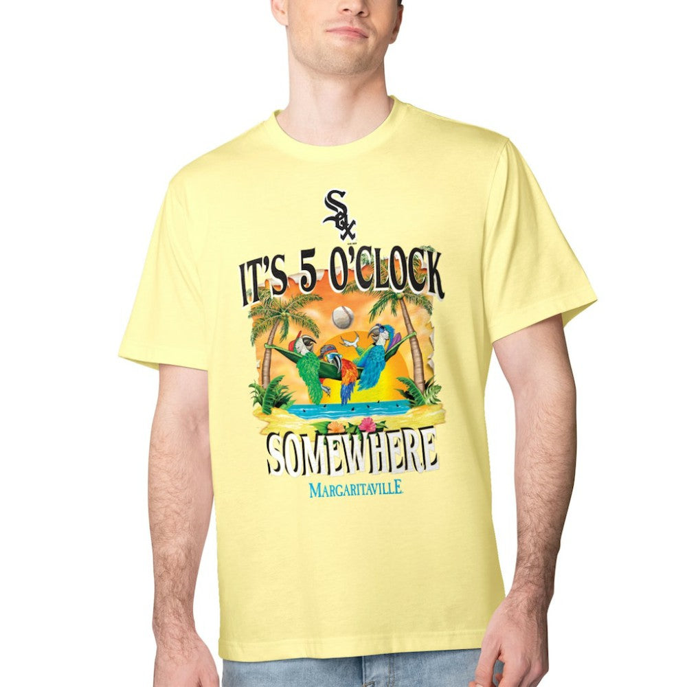 Chicago White Sox Margaritaville Five O'Clock Graphic T-Shirt Yellow