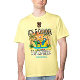 San Francisco Giants Margaritaville Five O'Clock Graphic T-Shirt Yellow