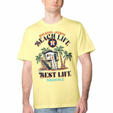 Houston Astros Margaritaville Beach Hut Graphic T-Shirt Yellow