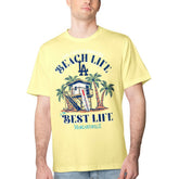 Los Angeles Dodgers Margaritaville Beach Hut Graphic T-Shirt Yellow