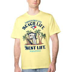 Toronto Blue Jays Margaritaville Beach Hut Graphic T-Shirt Yellow