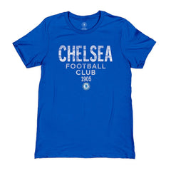 Chelsea 1863FC Tapered Text T-Shirt on sale - Blue