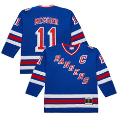 Mark Messier New York Rangers 1993-94 Power Play Jersey - Royal Jerseys