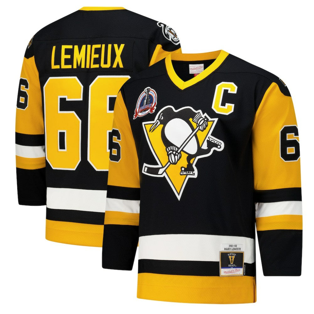 Mario Lemieux Pittsburgh Penguins 1991-92 Power Play Jersey - Black Jerseys