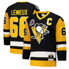 Mario Lemieux Pittsburgh Penguins 1991-92 Power Play Jersey - Black Jerseys